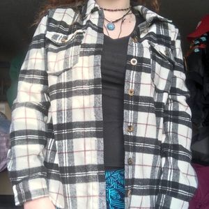 Warm black and white Forever 21 Flannel